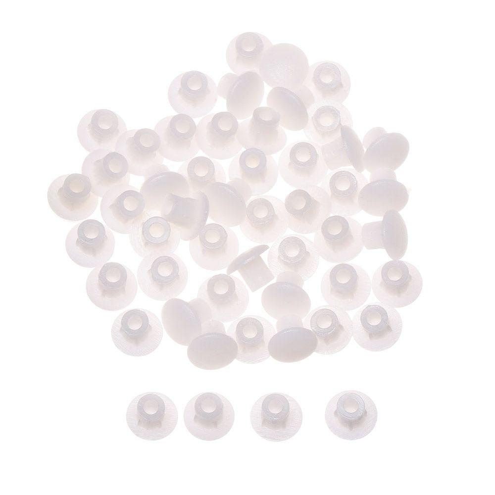 50Pcs Useful Hardware Drill Hole Plug Hole Ornament Furniture Hole Covers Dust Plug Stopper Protective Cap Screw Decor