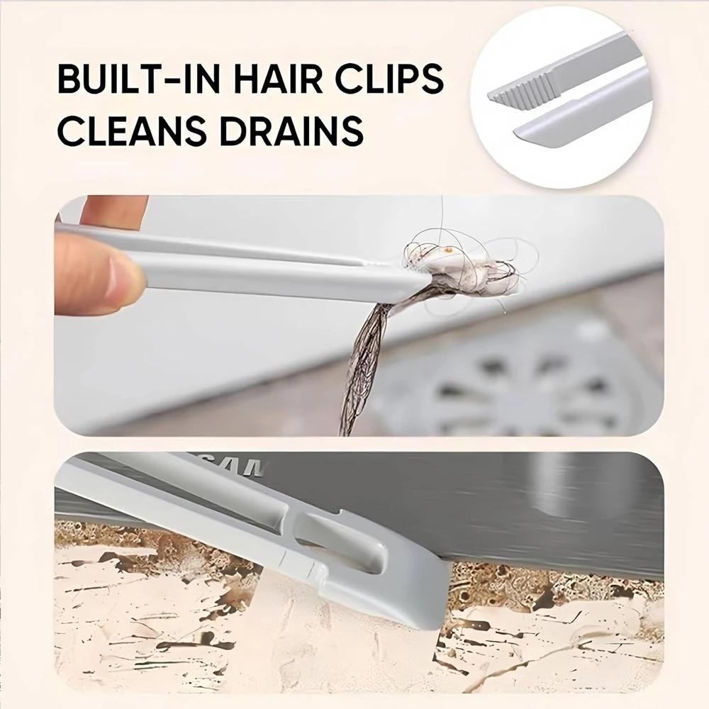 Многофункциональная вращающаяся щетка для чистки щелей с жесткой щетиной, инструмент для чистки щелей без мертвых бытовых углов для кухни, ванной комнаты