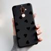 Case For Nokia 7 Plus Casing Cute Rabbit Funny Cat Black Silicone Shockproof Phone Case for nokia 7 7.1 7plus Soft Cover Bumper