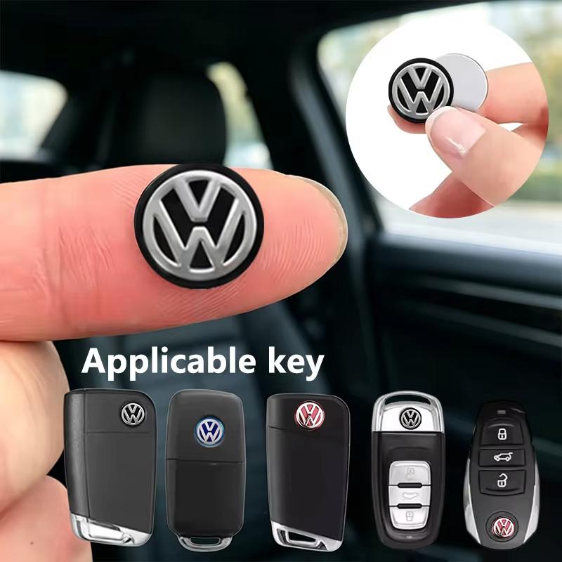 5/10Pcs 14MM Car Remote Key Badge Emblem Metal Logo Stickers For VW GTI Polo Golf Passat Tiguan B8 Arteon Touareg CC Taigo Caddy ze0