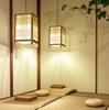Wooden Modern Bedroom Bar Small Chandelier Bamboo Lamp Aisle Tea Room Small Lamp Handmade Bamboo Restaurant Lamp Art Lamps