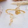 Baroque-style Baroque Flower Armlet Open-design Floral Arm Band Upper Arm Cuff  Photoshoot