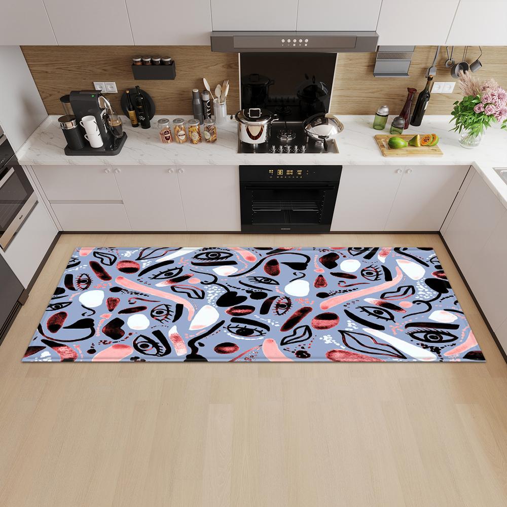 Кухонный коврик Коврик для входной двери Гостиная Спальня Длинный ковер Коридор Нескользящий пол Детский ковер