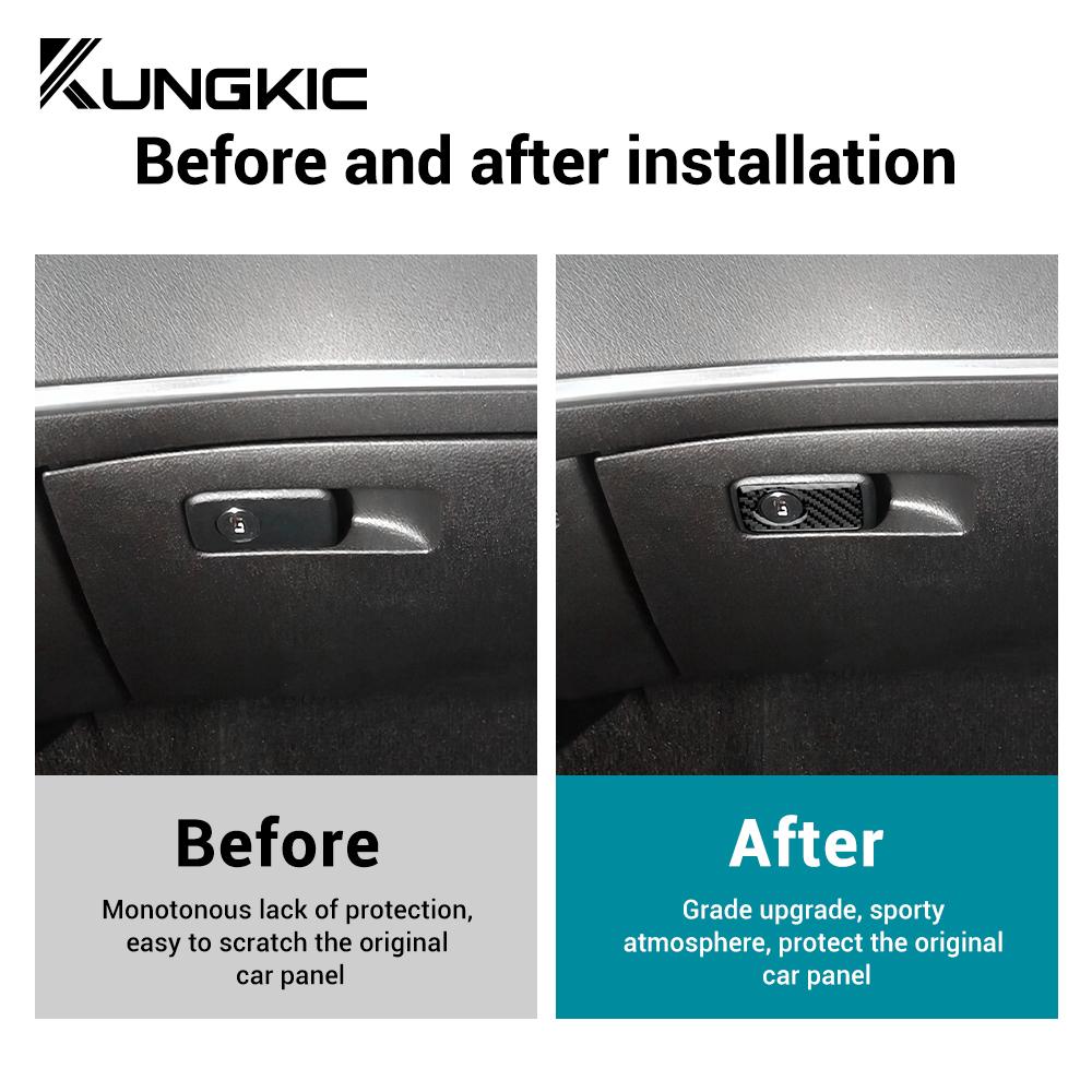 Carbon Fiber Style Interior Sticker for Kia Stinger 2019 2020 2021 2022 2023 LHD RHD Interior Panel
