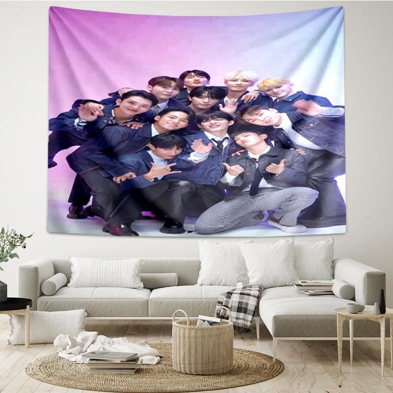 Seven-teen Group Tapestry Hanging for Bedroom,Livingroom, Playroom,Decor Art Room Wall Tapestry Holiday and Birthday Gifts