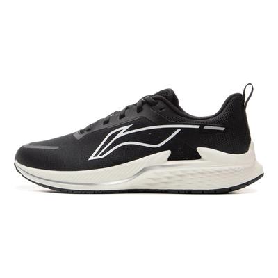 Li Ning Амортизирующие Дышащие Упругие Низкие Беговые Кроссовки Женские Черные ARBV004-3