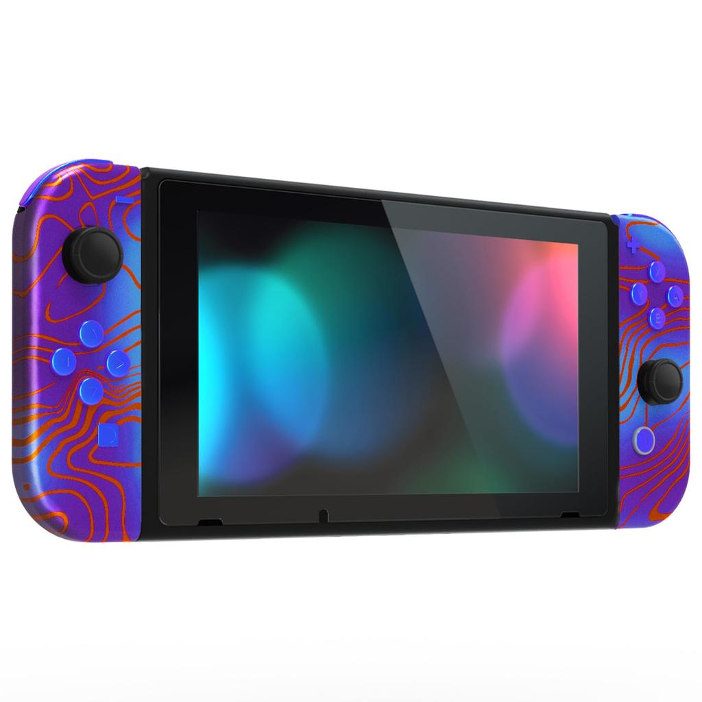 Custom DIY Replacement Case Shell for eXtremeRate Patterned Back Plate for Switch Holder Handle Controller Housing for and Full Button Set Included