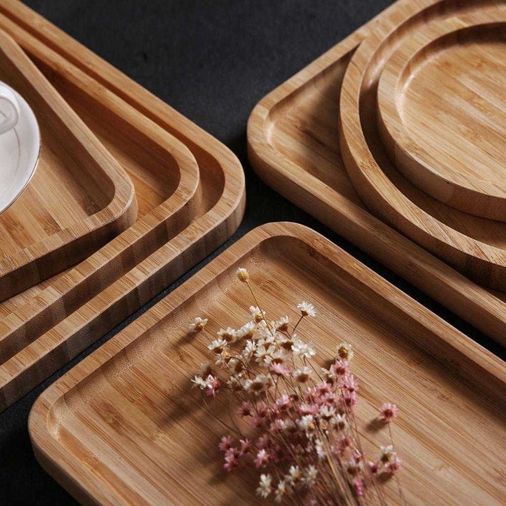 Storage Pallet Round Fruit Plate Tableware Dessert Dinner Plate Serving Tray Tea Tray Candy Holder