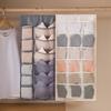 Underwear Storage Hanging Bag Home Wall Mounted Sock Storage Bag Closet Bra Double-sided Hanging Underwear Organizer