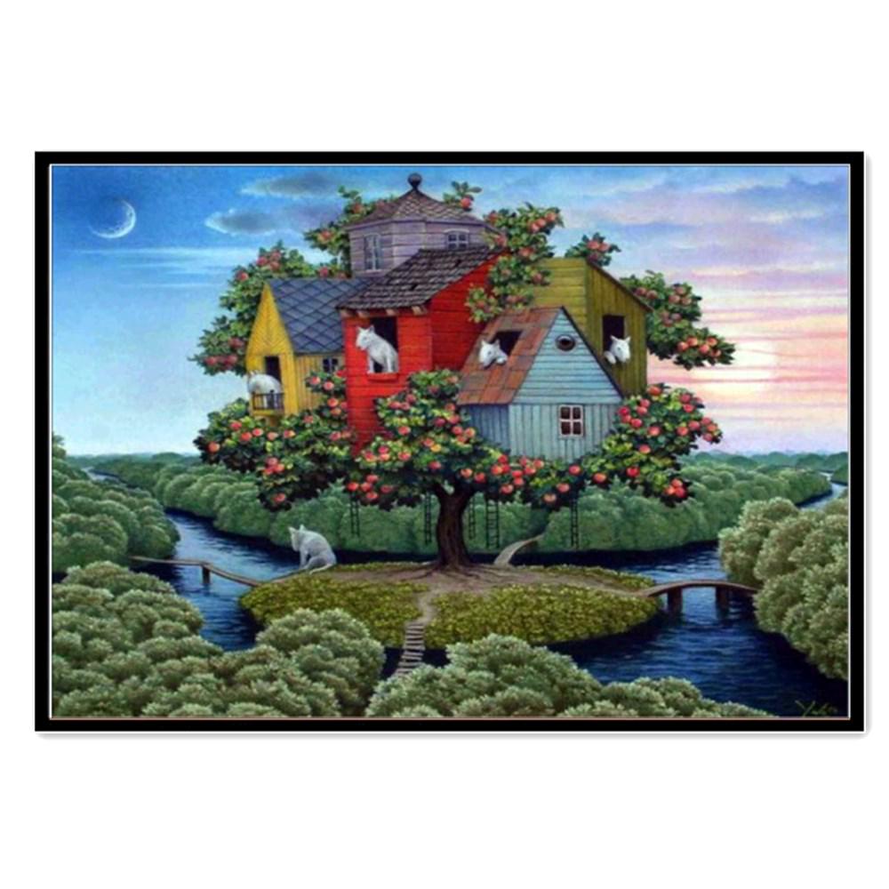 Алмазная картина «сделай сам», новый 5D пейзаж, животное, Алмазная мозаика, вышивка крестиком, костюм, кошка, животное, домашнее украшение на стену, подарок ручной работы