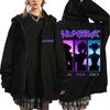 Harajuku Kpop Anime Demon Hunters Zipper Hoodie Men Women Clothing Rumi Zoey Mira Printed Streetwear Oversized Fleece Coats Tops