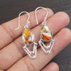 Orange Copper Turquoise 925 Solid Sterling Silver Earrings, Handmade Gemstone Earrings Jewelry, Gifts For Wife Brand New Earrings