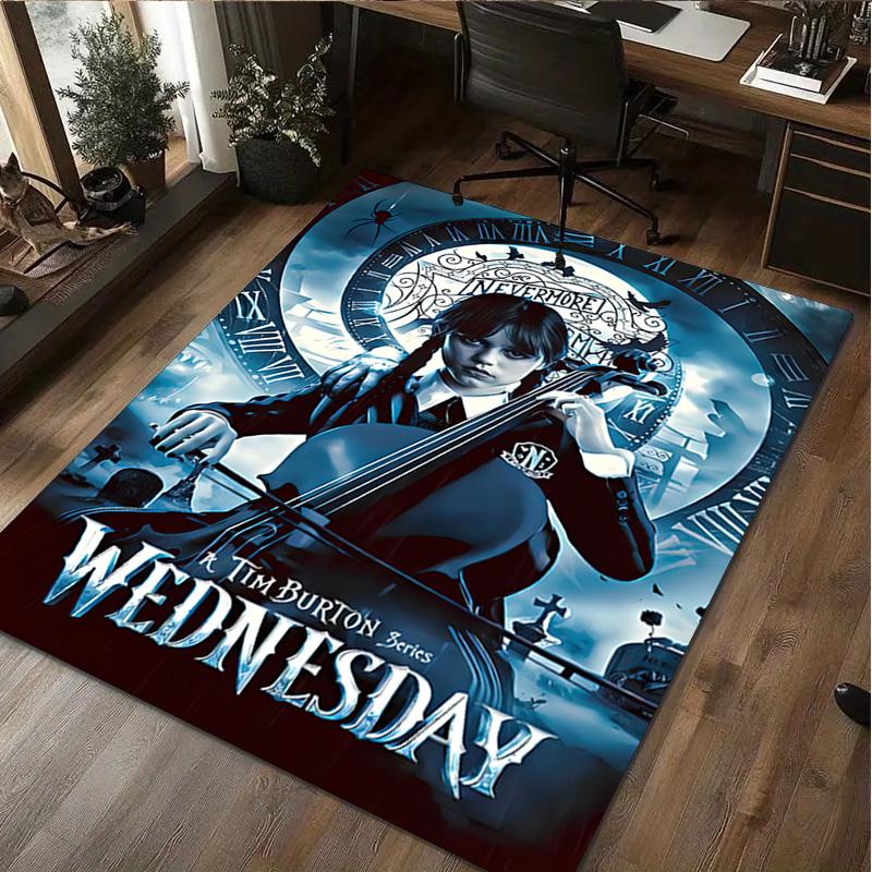 1Pc Wednesday Rug - Home carpet Office Decorative Carpet For Living Room Bedroom Door Mat Floor Rug Computer Chair Area Rug