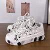 Ins зимние граффити уличные плоские нескользящие кеды нишевые легкие студенческие повседневные спортивные кроссовки одиночные туфли