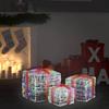 VidaXL Decorative Christmas Gift Boxes 3 Pcs Luminous Holiday Decoration Christmas Boxes Christmas Decoration 328793