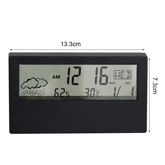 Ecofriendly Forecast Weather Alarm Clock Function Abs Electronic Desktop Clock Supplies For Home