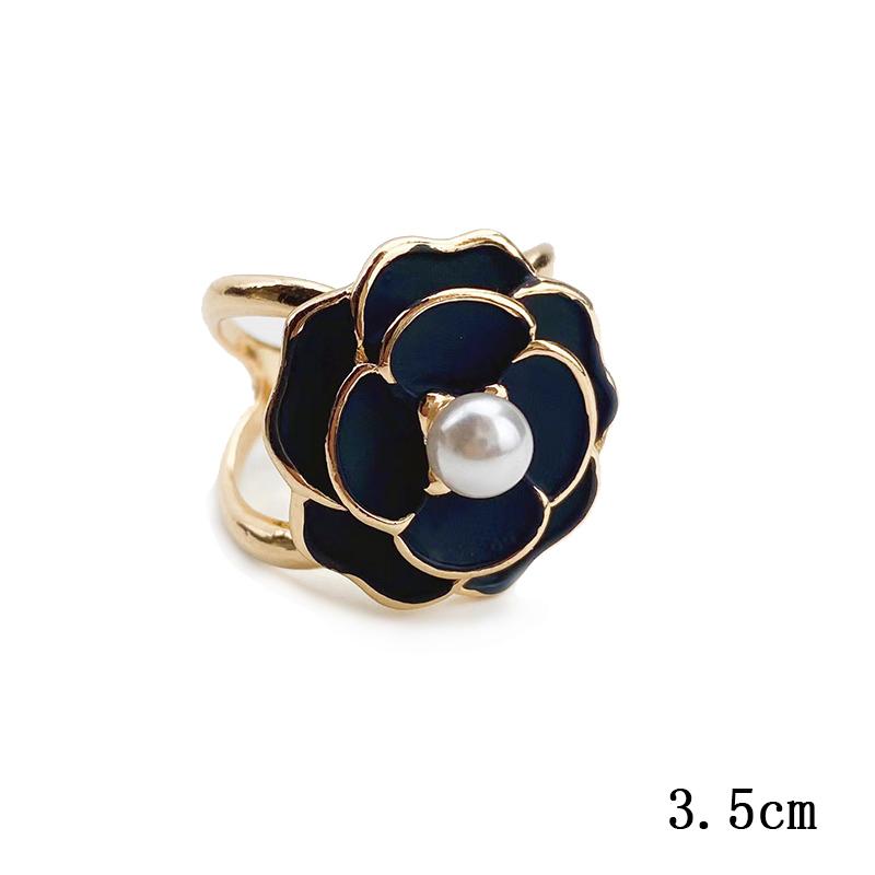 Simple Silk Scarf Buckle Jewelry Brooch, Camellia, Retro Temperament, High-end, Light, Luxury, Fashion Accessories