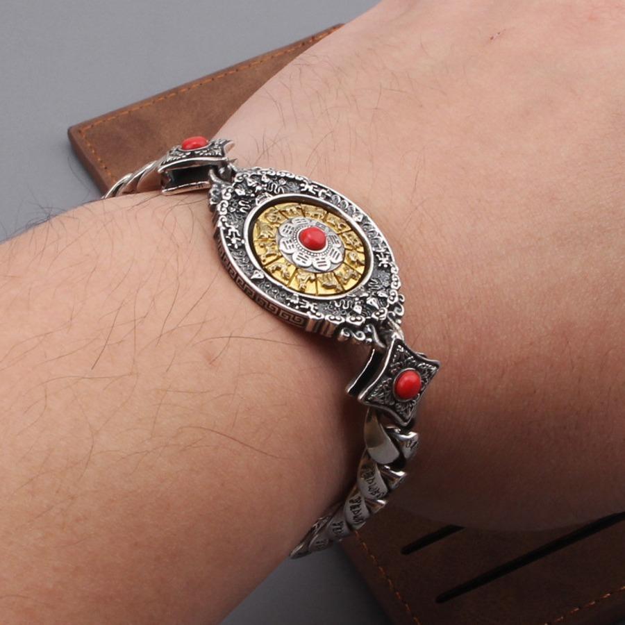 Новые украшения в стиле ретро-корт могут превратить браслет со знаками зодиака в властную широкую версию модной мужской средней моды