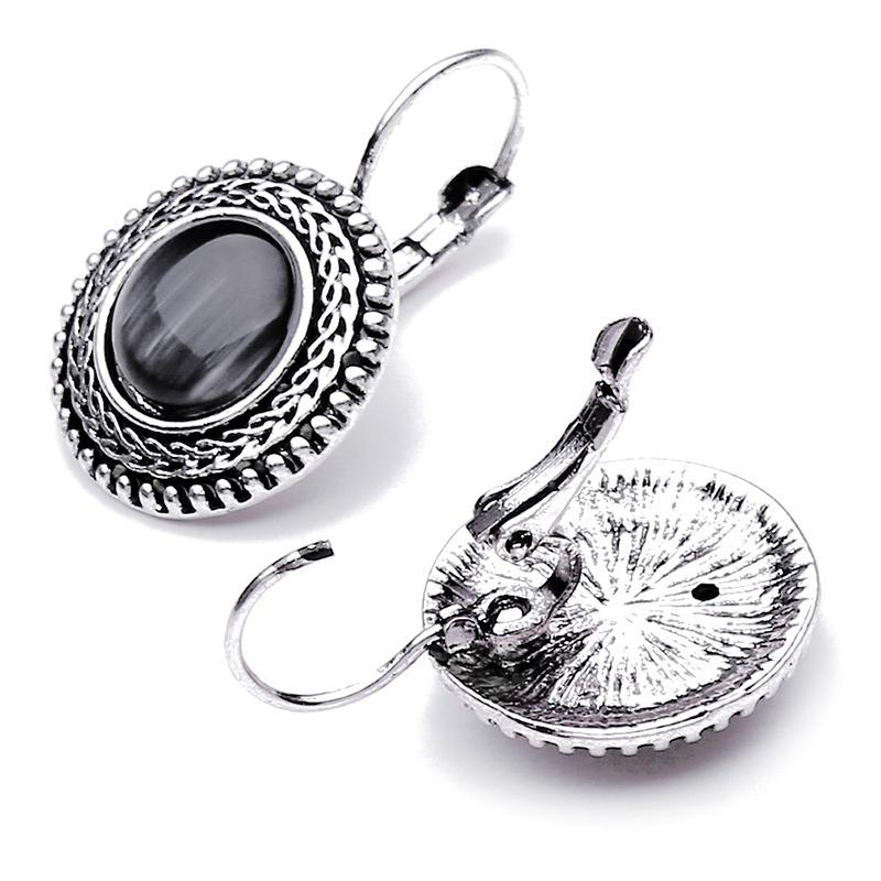 Этнические винтажные серьги-подвески в стиле бохо с эффектом кошачьего глаза, изысканные элегантные женские украшения, универсальные женские серьги