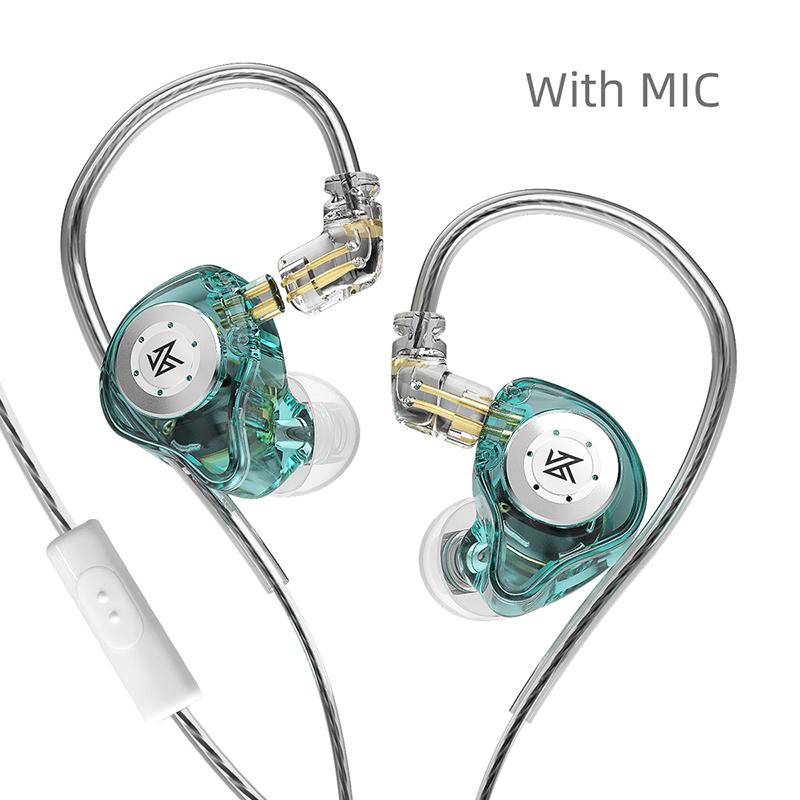 KZ EDX Pro Wired Earphones In Ear Metal HIFI Bass Earbuds Headphones With Microphone Sport Noise Cancelling Monitor Headset