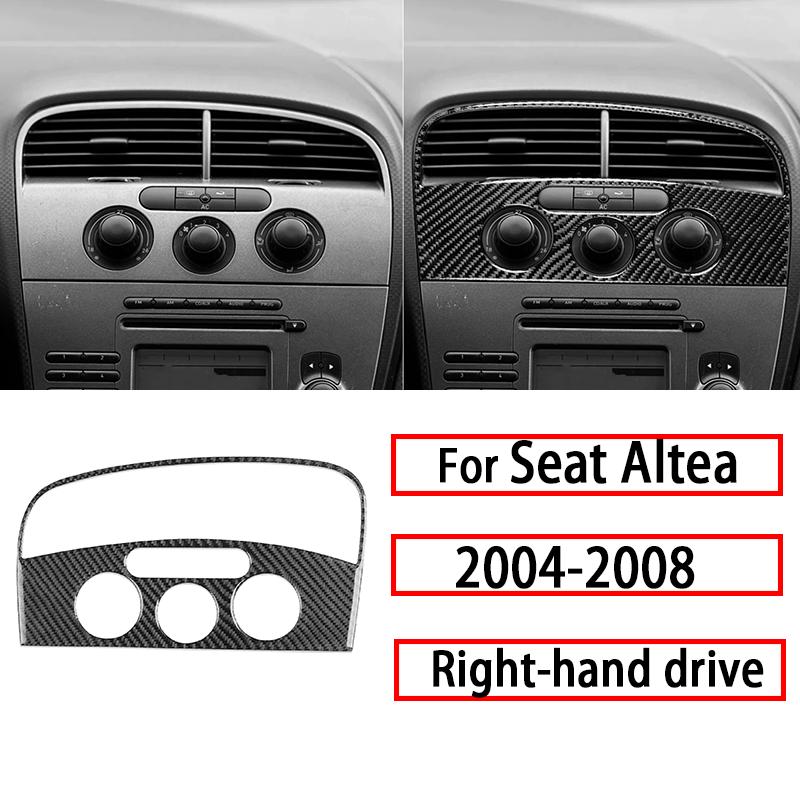 Для Seat Altea 2004-2008 Карбоновые Декоративные Наклейки на Центральную Консоль, Воздуховоды, Панель CD, Спидометр, Ручку Двери