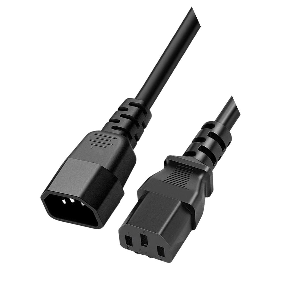 Профессиональный удлинитель 18 AWG IEC C13/C14 с износостойкой оплеткой и безопасной медной проводкой