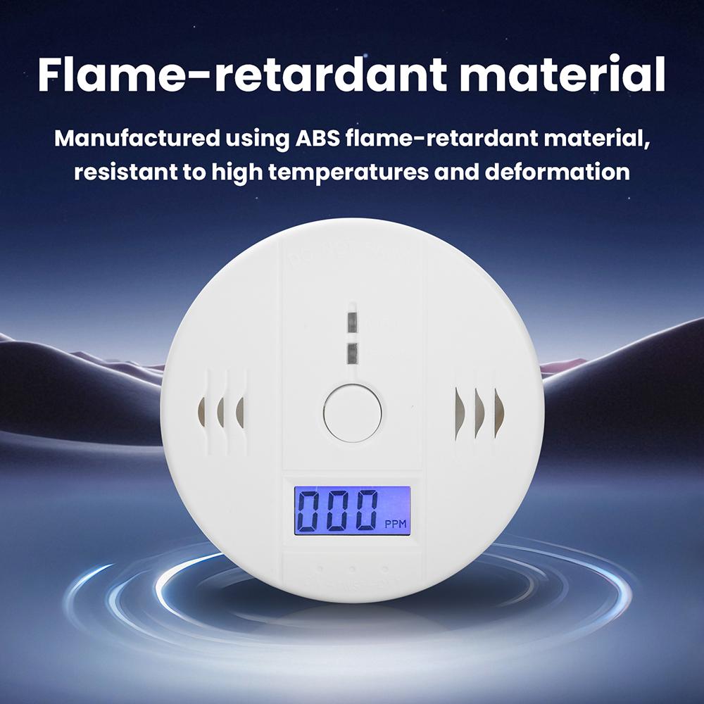 Carbon Monoxide Alarm Smoke Alarm Co Detector LCD Display Alarm Home Supply Gas Leak Detector Alarm