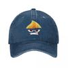 Inside Out Angry Face Halloween Baseball Caps Distressed Washed Cartoon Anime Snapback Hat Outdoor All Seasons Travel Caps Hat