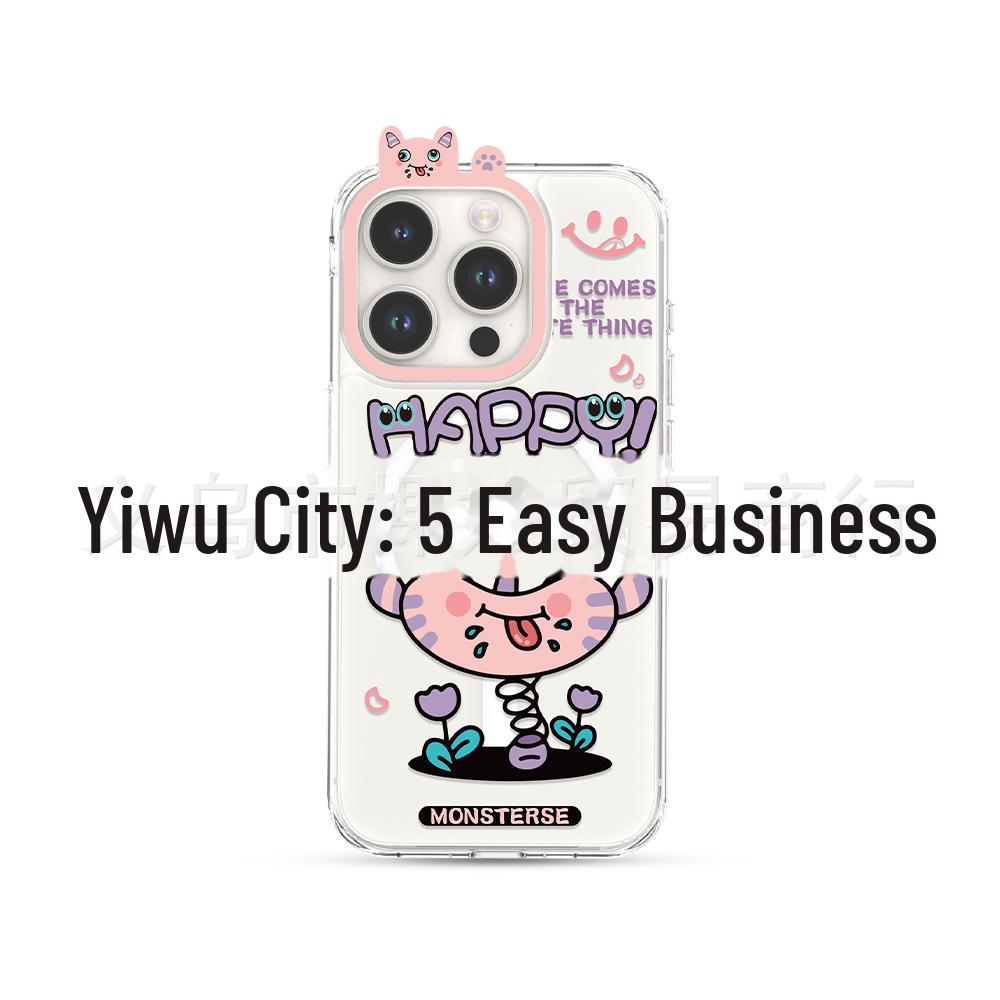 Cartoon Monster Series iPhone 13/14 Protective Cover for Apple 15 Pro Mobile Phone