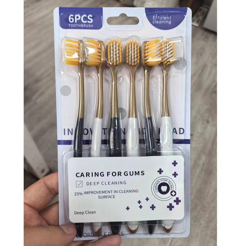 Широкая головка, плотный шелк, мягкая зубная щетка для взрослых, мягкий мех, высокая плотность, бытовая глубокая чистка рта