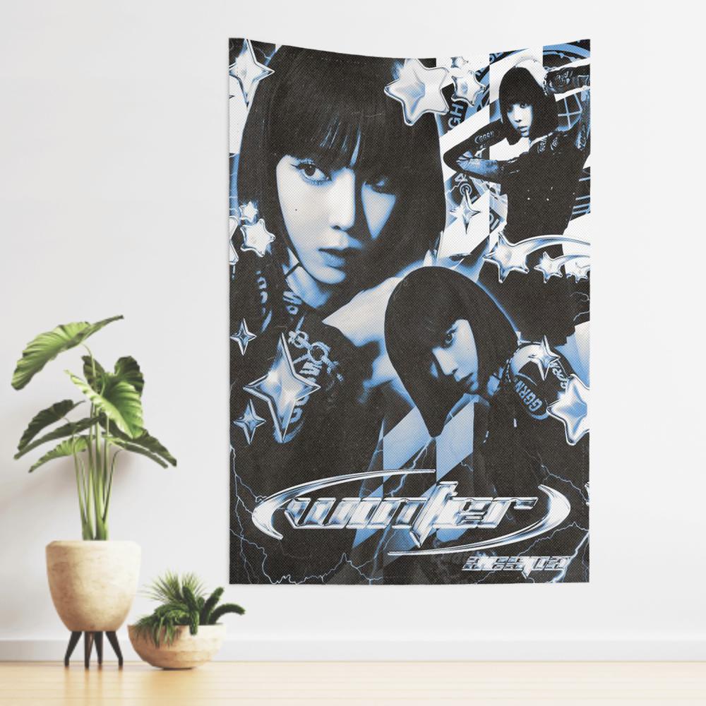 Singer WWINTER Girl Music Group Tapestry Room Decor Wall Cloth AAESPAs Party Hanging Background Room Decor Baby Room