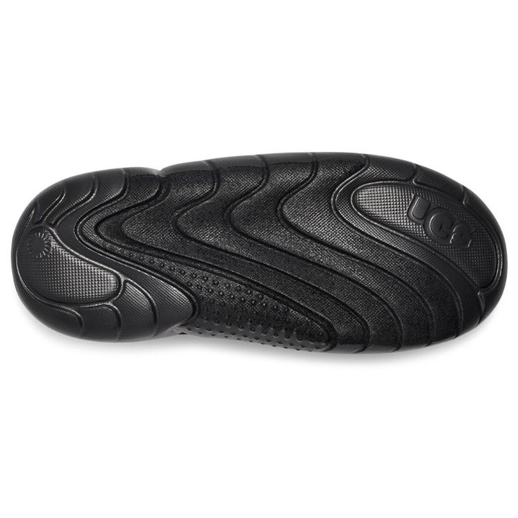 UGG La Cloud Series Fabric Vintage Thick Sole Comfortable Fashion Sandals Women Sandals Black 1136814-BLK