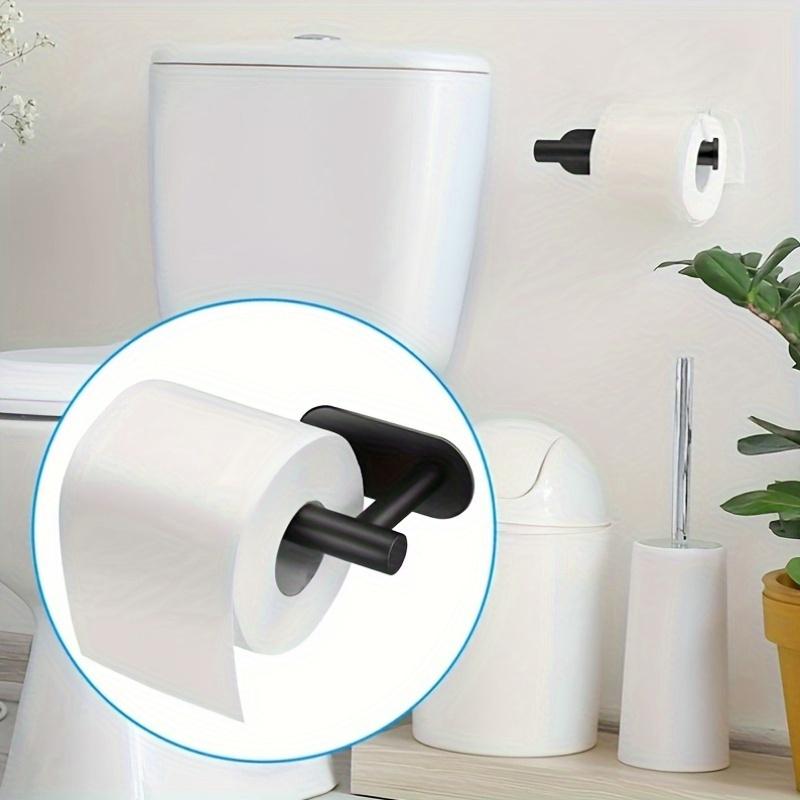 1 Piece High Quality Wall Mounted Stainless Steel Toilet Roll Holder - Self-adhesive Design Saves Space In the Bathroom and Shower