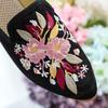 Slippers, Single Shoes, Cotton Shoes, Pointed Shoes, Mueller Shoes, Fashion Ethnic Style Women's Single Shoes, Embroidered Cloth Shoes