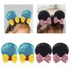 2 Pairs Mouse Ears Hair Clips Cute Sequin Mice for Decoration Costume
