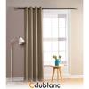 Blackout Curtains - HOMEROKK - 140 X 260 Cm - Light Taupe - 100% Polyester - Ready To Hang