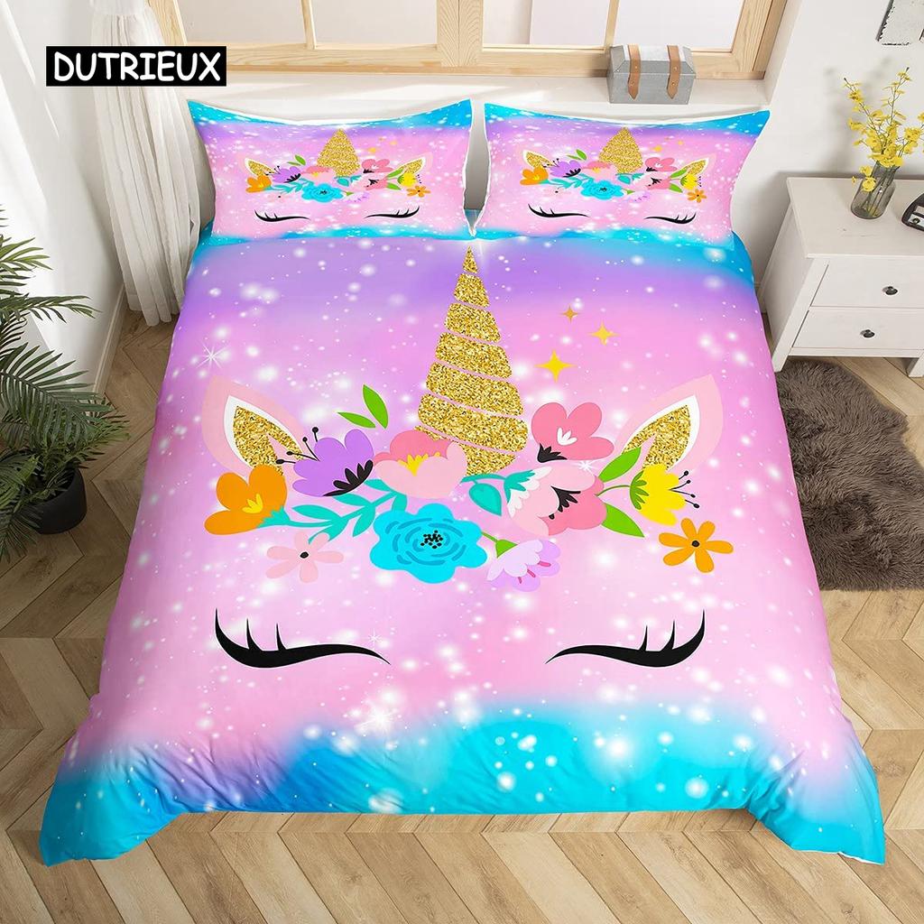 Одеяло с дельфином, пододеяльник размера King Size, милый пододеяльник с рисунком в виде единорога, комплект постельного белья с рисунком животных из мультфильмов, синий, океан, пляж, тема стеганого одеяла