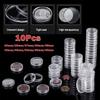 Plastic Coinning Capsules Clear Coin Case Container Capsules Storage Home