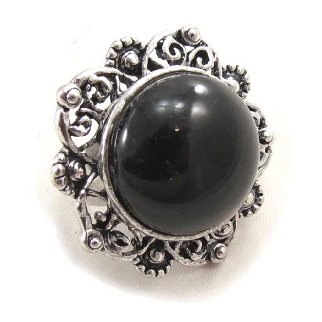 Дизайнерское кольцо 'Scarlett' чёрное