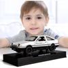 1/28 масштаб Toyota AE86, начальная модель автомобиля D, игрушечный автомобиль из цинкового сплава со звуком и светом для детей, подарок для мальчиков и девочек