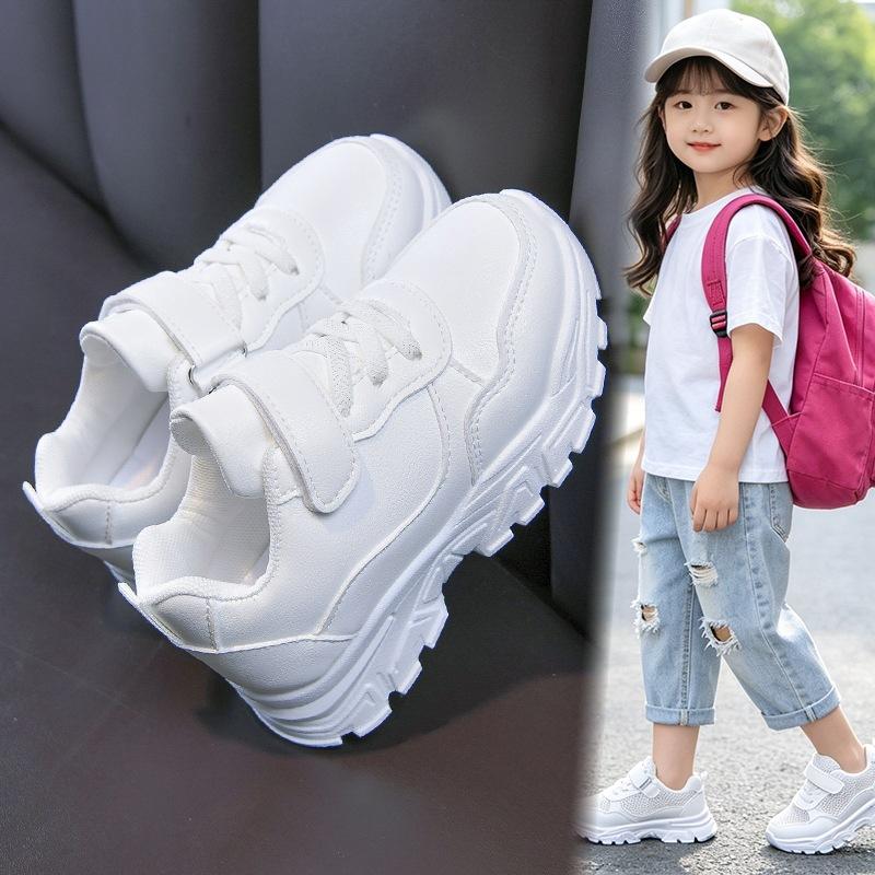 2026New summer styles of children's athletic shoes: white mesh, breathable, casual shoes for girls, and running shoes for boys for Children's Day