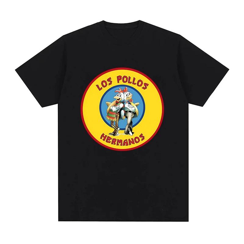 Los Pollos HerUnisexos Graphic Tshirt for Women Summer Casual Fashion Loose Streetwear Tops Crew Neck Short Sleeve Tshirts