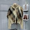 Autumn and Winter Women's Sweater High Collar Design Fringe Shawl Fake Two Piece Knitted Cardigan Tops