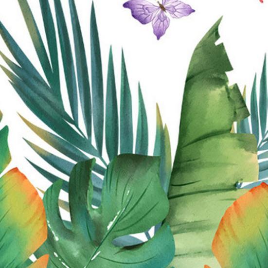 Наклейка на унитаз с зелеными растениями и бабочками, съемная самоклеящаяся водостойкая ПВХ гостиная, настенная наклейка для ванной комнаты, украшение для крышки унитаза