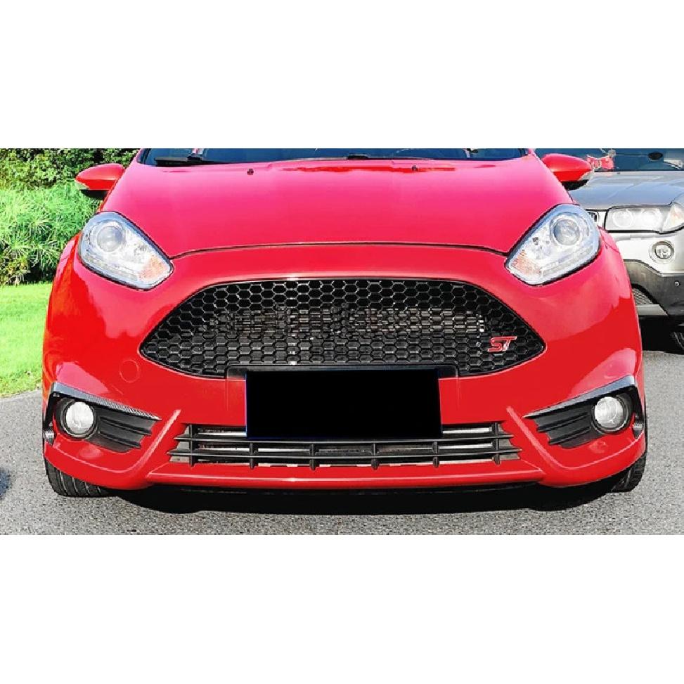 For Ford Fiesta MK6/7 ST 2012-2017 Front Bumper Splitter Spoiler Lip Wind Knife Diffuser Guard Protector Cover BodyKit Exterior