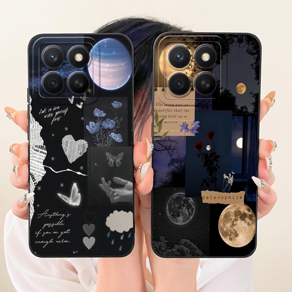 For Honor X8c Fashion Dusk Beach Painting Phone Case For Honor X8C 4G ABR-LX1 LX2 LX3 Soft Silicone Covers Bumpers