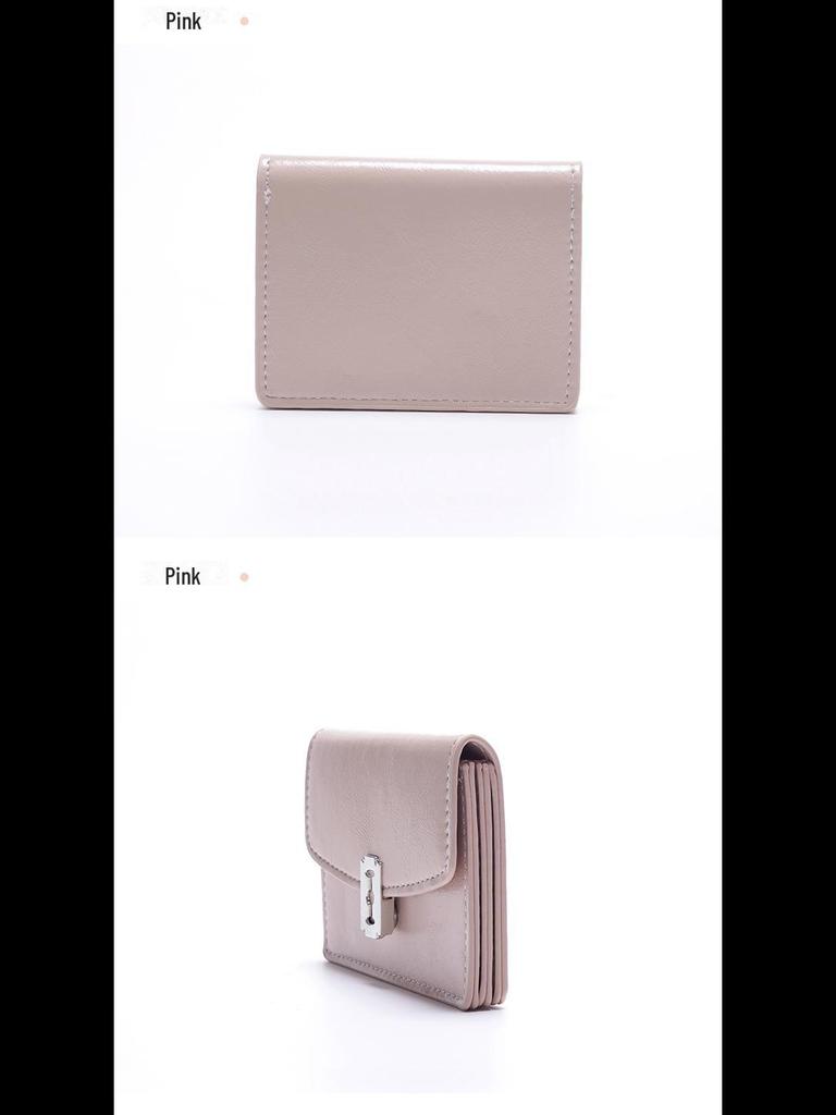 Женский кошелек для монет от корейского дизайнерского бренда 2025 года: Классический, простой, практичный, многоцветный дизайн замка