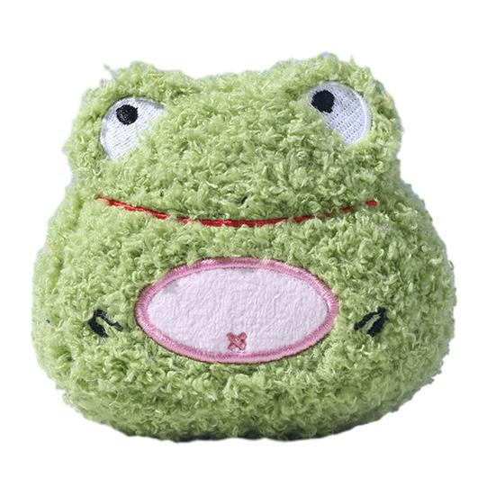Игрушка для домашних животных Мультяшное животное Устойчивая к укусам Плюшевая игрушка с двойным звуковым дизайном Мини-портативный размер Хрустящий звук Игрушка для собаки