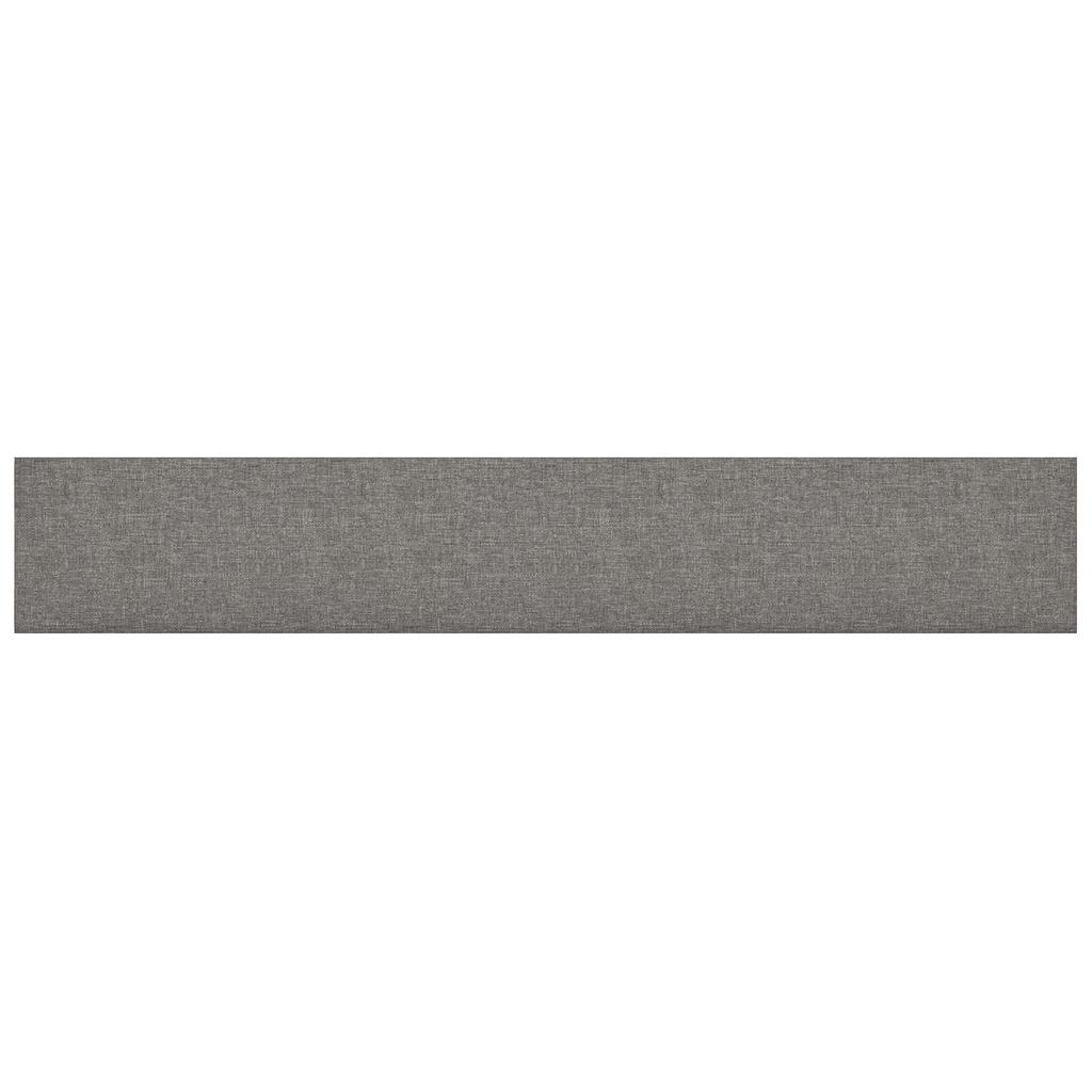 Wall Mounted Headboard Panels 12 pcs Light Grey 90 x 15 cm Fabric