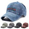 Новая вышитая буква джинсовая бейсболка мужская и женская кепка большого обхвата головы уличная для отдыха солнцезащитная